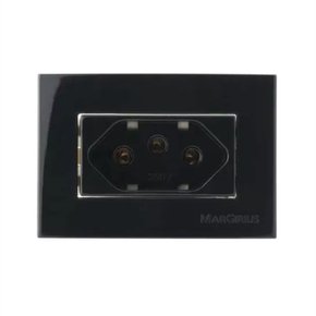 TOMADA MARGIRIUS P/MOVEIS 2P+T 20A PRETA - 16575