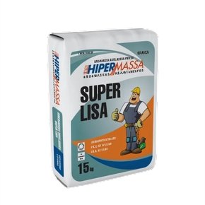 ARGAMASSA HIPERMASSA SUPER LISA BRANCA 15 KG