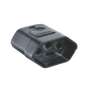 PLUG FEMEA 20A 3P TRAMONTINA PRETO
