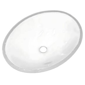 CUBA EMBUTIR OVAL BRANCA LOGASA 30 X 39 CM