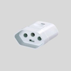 PLUG FEMEA 10A 3P BRANCO