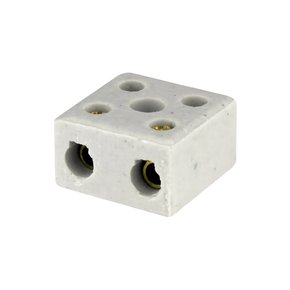 CONECTOR - PORCELANA BIPOLAR 2 POLOS FOXLUX