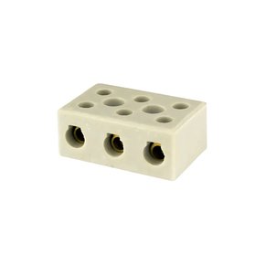 CONECTOR - PORCELANA TRIPOLAR 3 POLOS FOXLUX