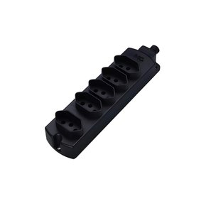 TOMADA MULTIPLA 5 TOM. 3P 10A PRETA S/FIO MARGIRIUS 13788