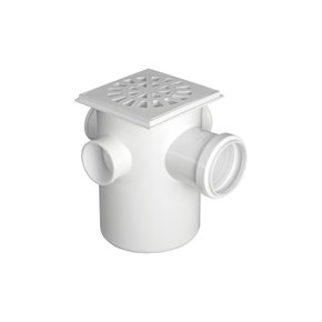 CAIXA SIFONADA KRONA 100X150X50 QUADRADA BRANCA