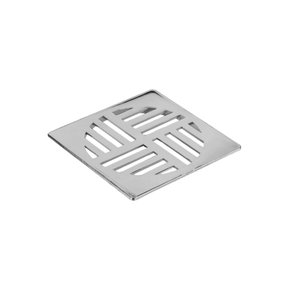 GRELHA QUADRADA P/CX SIF. 100MM CROM. KRONA