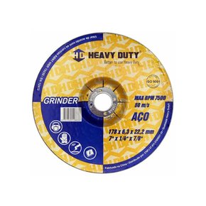DISCO DESBASTE HEAVY DUTY 7" X 1/4 X 7/8