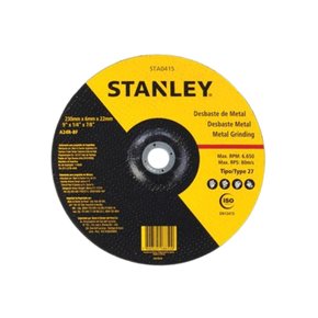 DISCO DESBASTE STANLEY 9" X 1/4 X 7/8