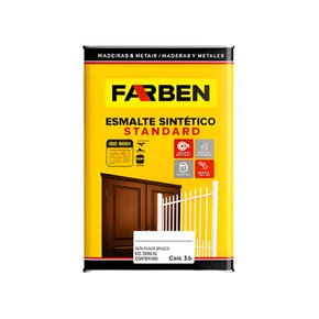 ESMALTE FARBEN 18 LT SINT. BRILH. PRETO