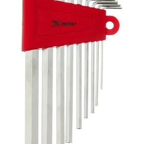 JOGO DE CHAVE ALLEN LONGA 1,5 - 10 MM CRV 9 PCS MTX 123049