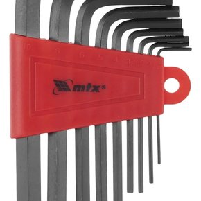 JOGO DE CHAVE ALLEN CURTA 1,5 - 10 MM CRV 9PCS MTX 123039