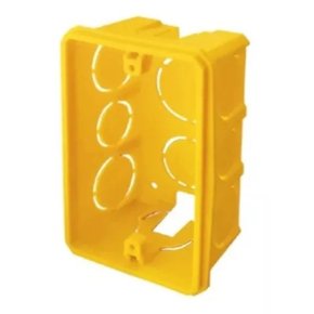 CAIXA LUZ 2 X 4 MANTAC PVC AMARELA