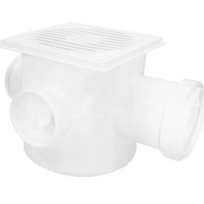 CAIXA SIFONADA PLASTILIT 100X100X50 QUADR.BRANCA