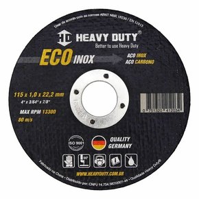 DISCO CORTE METAL-INOX HEAVY DUTY 7" X 1.6 X 7/8 ECOINOX