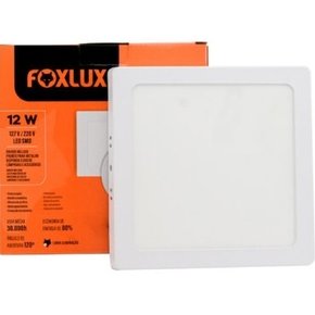 PAINEL LED SOBR.QUAD. BCO 6500K FOXLUX