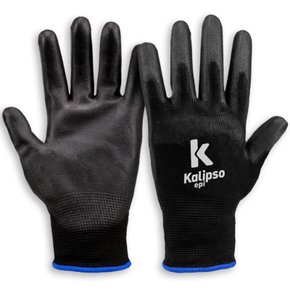LUVA KALIPSO PU PRETA/CINZA