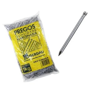 PREGO 12 X 12 KG GERDAU SEM CABECA
