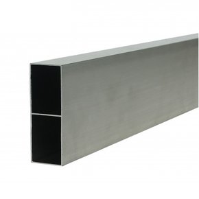REGUA ALUMINIO REFORCADA C/3 MTS (7,5CM X 2,5CM)