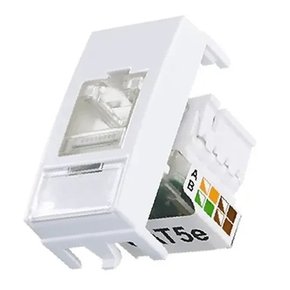 SLEEK MOD. TOMADA RJ45 CAT5 BRANCA - 16045 MARGIRIUS