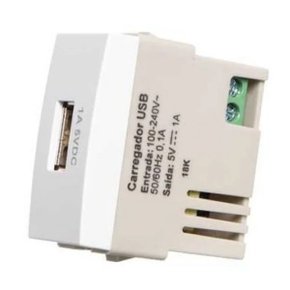 SLEEK MOD. TOMADA USB BIVOL BRANCA - 16066 MARGIRIUS