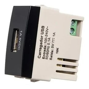 SLEEK  MOD. TOMADA USB BIVOL EBONY  - 16066 MARGIRIUS