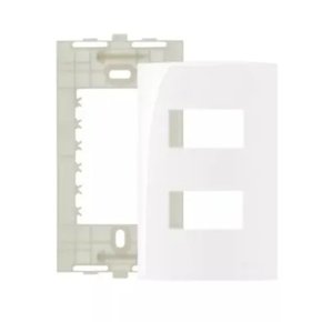 SLEEK PLACA 2X4  2 POSTO BRANCA - 16024 MARGIRIUS