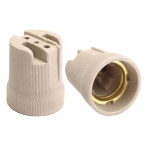 SOQUETE DE PORCELANA ANGULAR E-27 FX05 FOXLUX