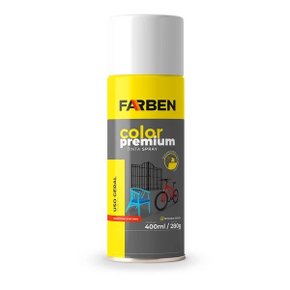 TINTA SPRAY FARBEN 400ML X 280G USO GERAL BRANCO FOSCO
