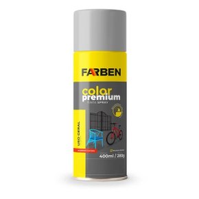 TINTA SPRAY FARBEN 400ML X 280G USO GERAL CINZA CLARO