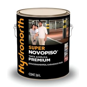 TINTA SUPER NOVO PISO PREM 3,6 LT S/B  HYDRONORTH