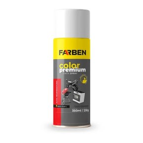 TINTA SPRAY FARBEN 400ML X 280G ALTA TEMP. BRANCO FOSCO