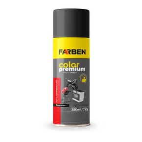 TINTA SPRAY FARBEN 400ML X 280G ALTA TEMP. PRETO FOSCO