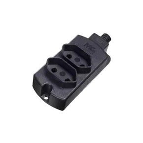 TOMADA MULTIPLA 2 TOM. 2P 20A PRETA S/FIO MARGIRIUS 10695